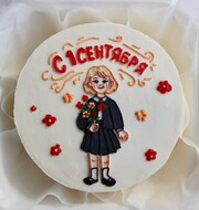 Бенто-торт СССР школьница на 1 сентября